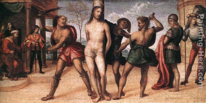 Flagellation of Christ painting - Il Sodoma Flagellation of Christ art painting